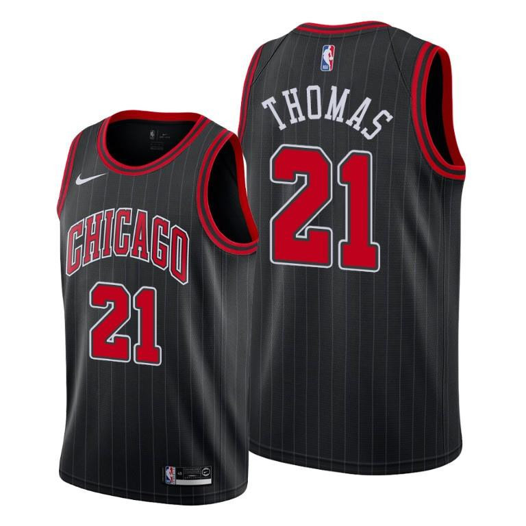 Matt Thomas Chicago Bulls Black Statement Edition 21 NBA Jersey Men's
