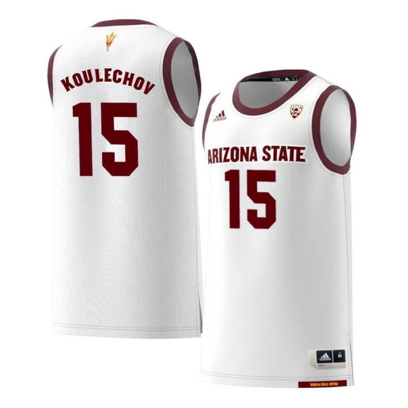 15 Egor Koulecho White Retro Arizona State Sun Devils NCAA Jersey Men's