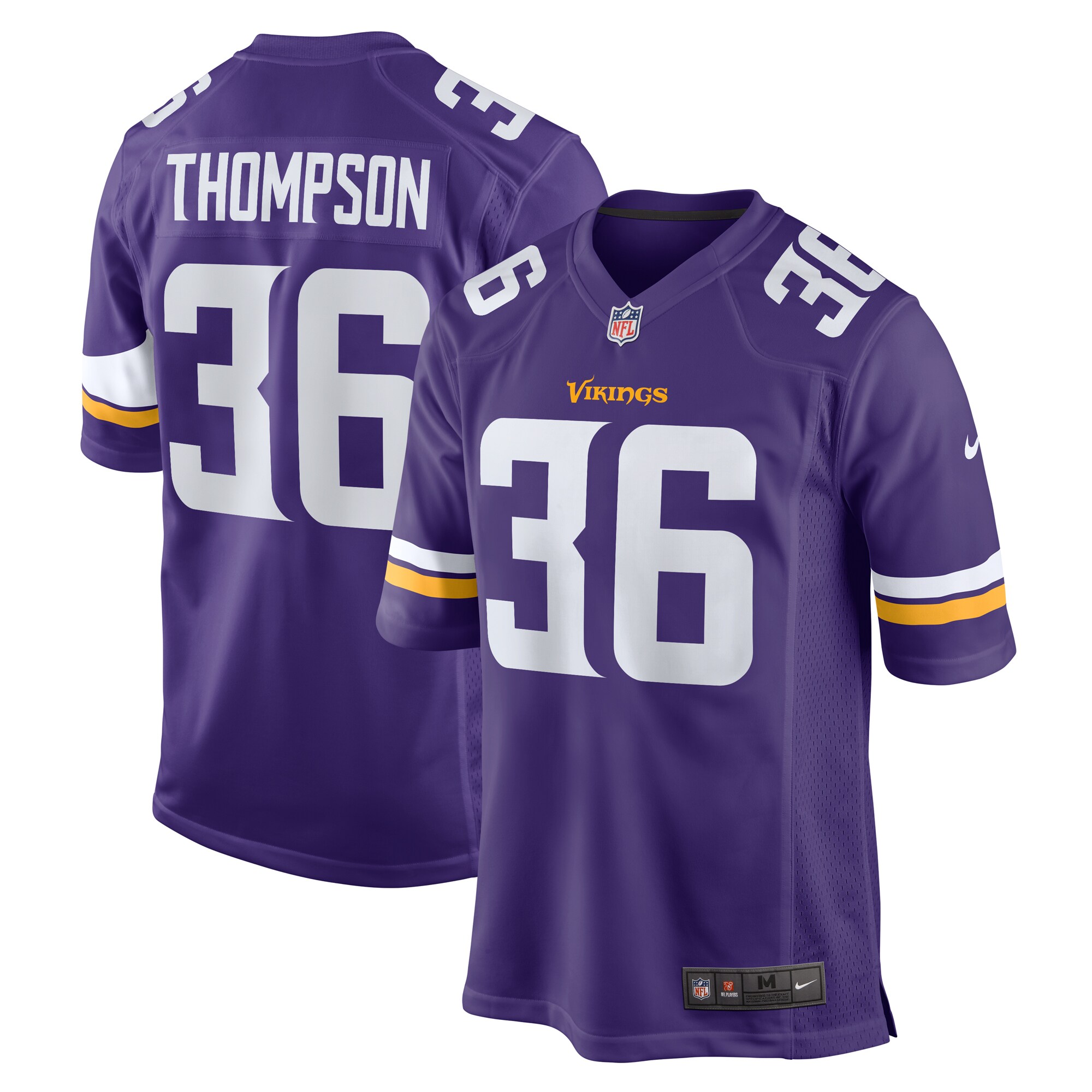 Minnesota Vikings NaJee Thompson Purple Game NFL Jersey Men's