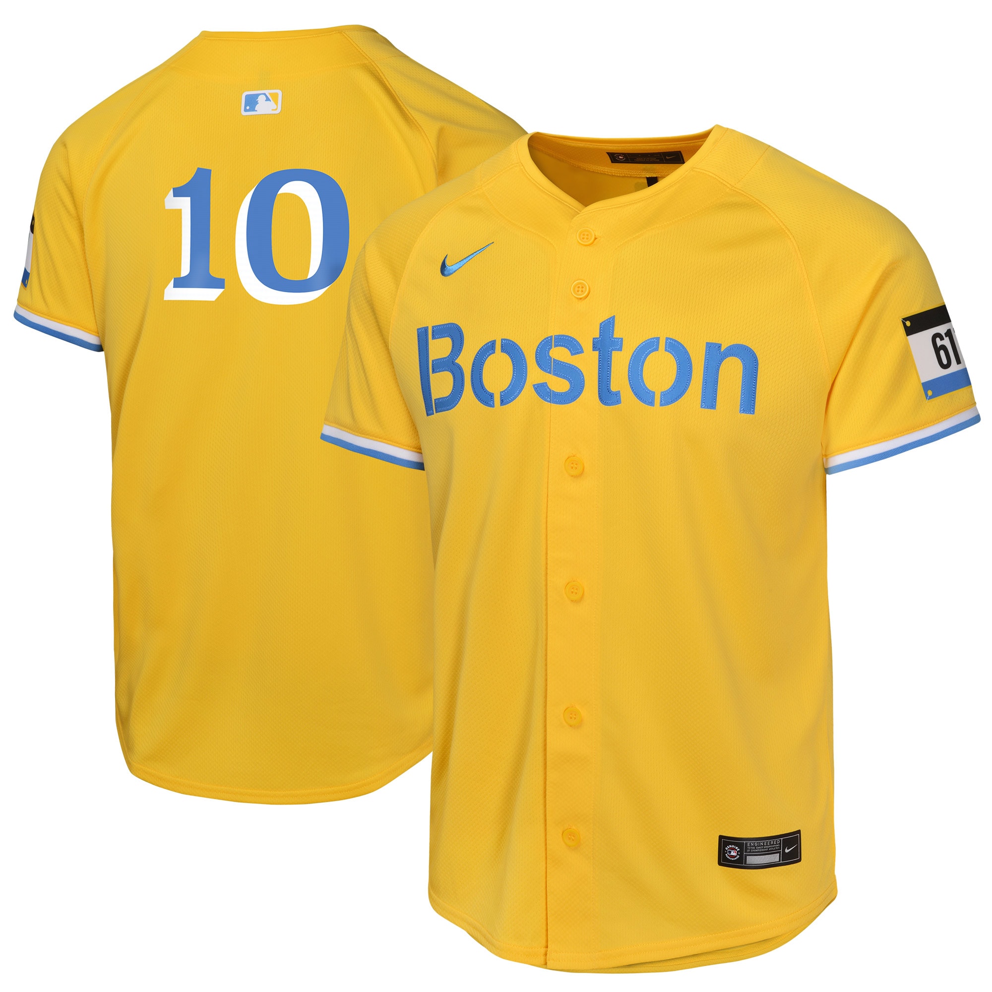 Boston Red Sox Trevor Story Gold City Connect Limited Player MLB Jersey Youth