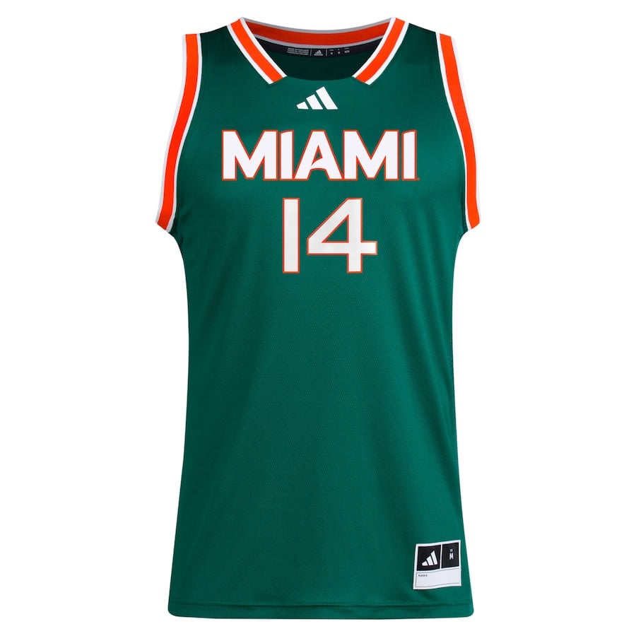 Haley Cavinder 14 Miami Hurricanes Green NCAA Jersey Men's