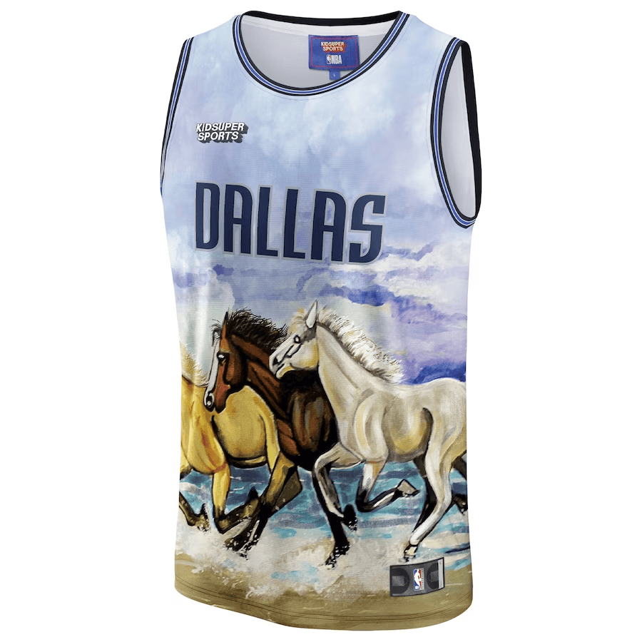 Dallas Mavericks KidSuper Studio Unisex Hometown Blue NBA Jersey Unisex