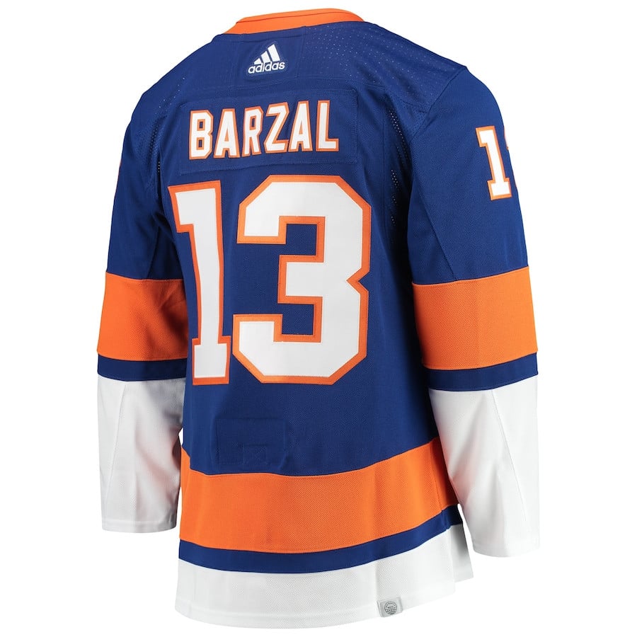Mathew Barzal 13 New York Islanders Home Primegreen Royal NHL Jersey Men's