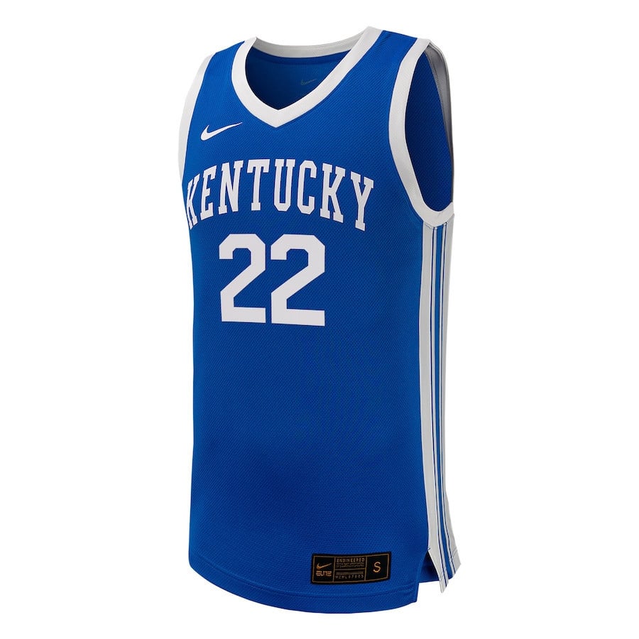 Walker Horn 22 Kentucky Wildcats Royal NCAA Jersey Men's