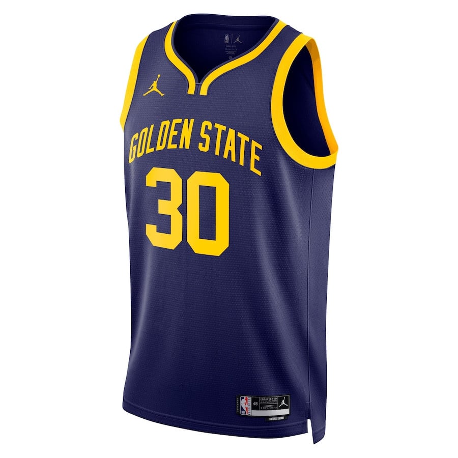 Stephen Curry 30 Golden State Warriors Unisex Swingman Statement Edition Navy NBA Jersey Unisex