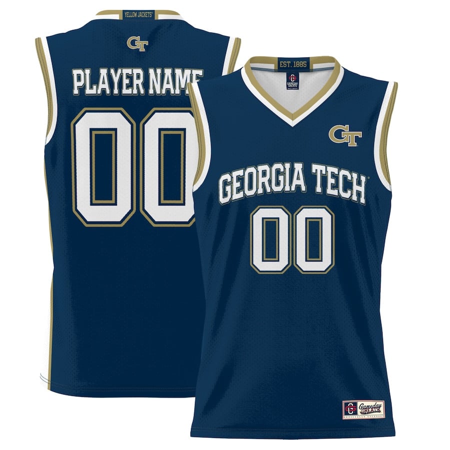 Georgia Tech Yellow Jackets NIL Custom Navy NCAA Jersey Men's