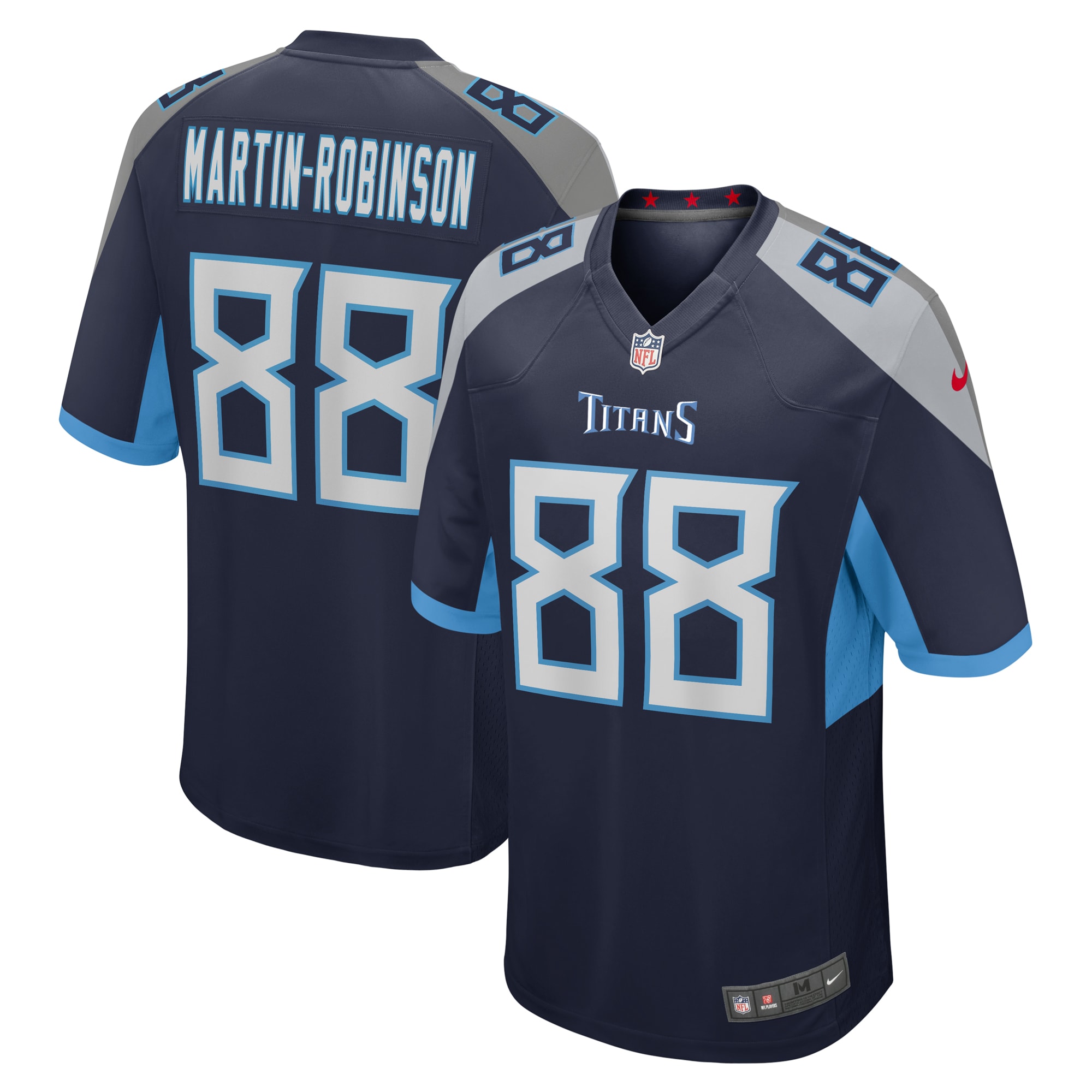 Tennessee Titans David Martin-Robinson Navy Game NFL Jersey Men's