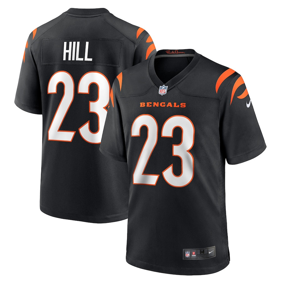 Daxton Hill 23 Cincinnati Bengals Game Black NFL Jersey Men's