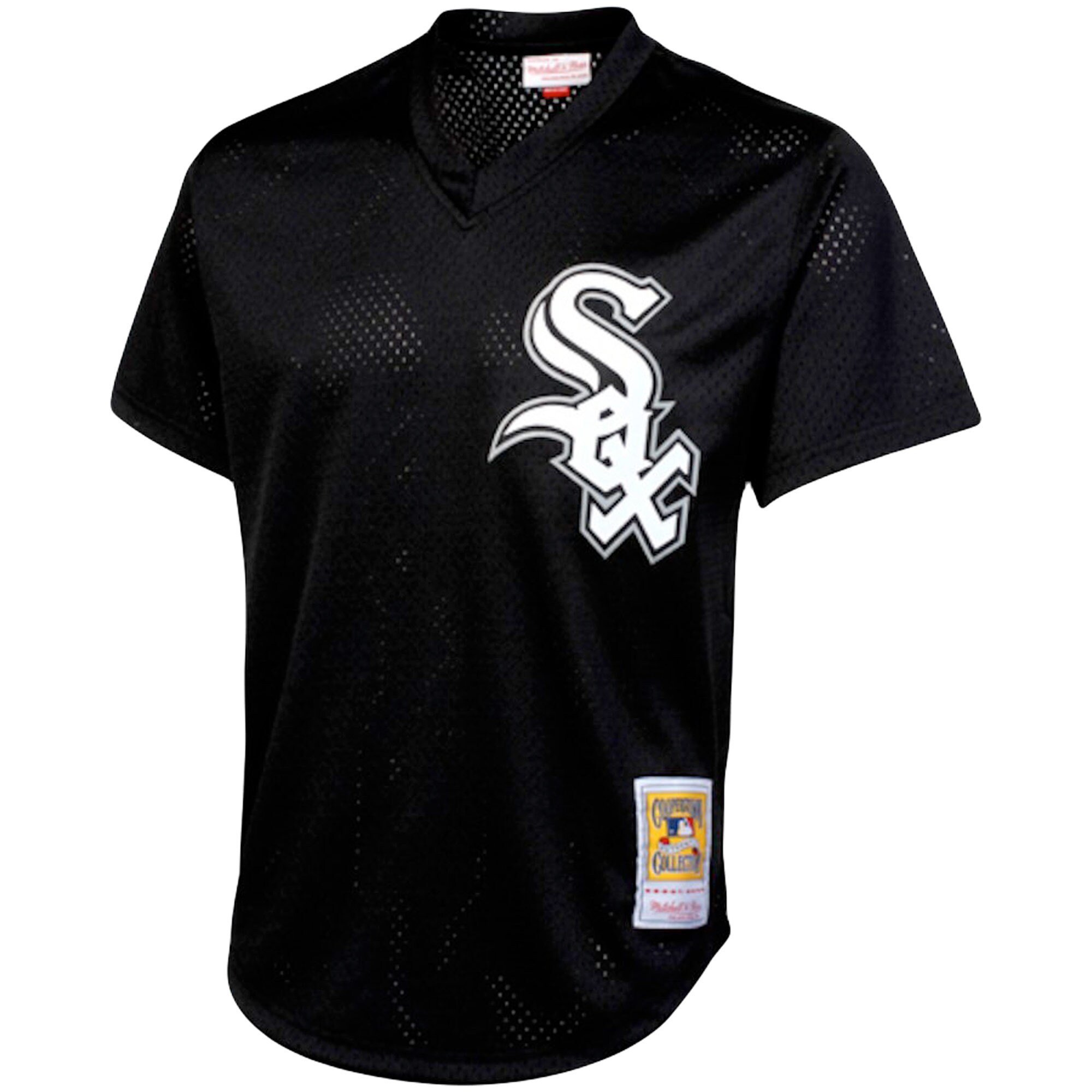 Chicago White Sox Bo Jackson Mitchell Ness Black Cooperstown Collection Big Tall Mesh Batting Practice MLB Jersey Men's