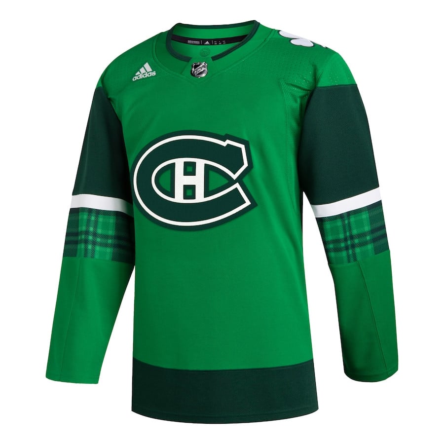 Montreal Canadiens 2023 St. Patrick's Day Primegreen Kelly Green NHL Jersey Men's