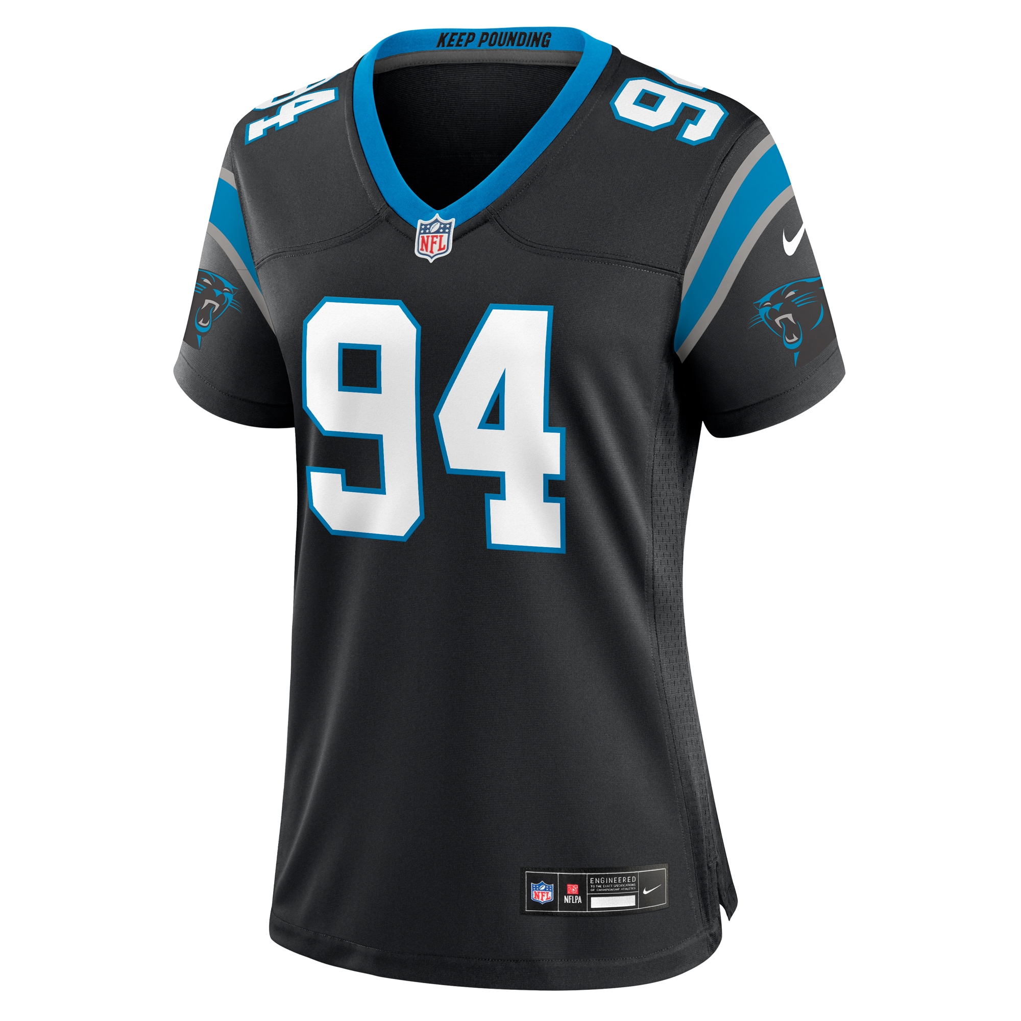 Carolina Panthers A'Shawn Robinson Black Game NFL Jersey Women's