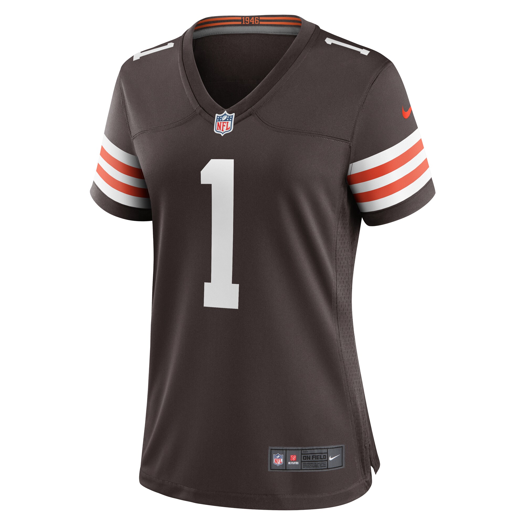 Cleveland Browns Juan Thornhill Brown Team Game NFL Jersey Women's