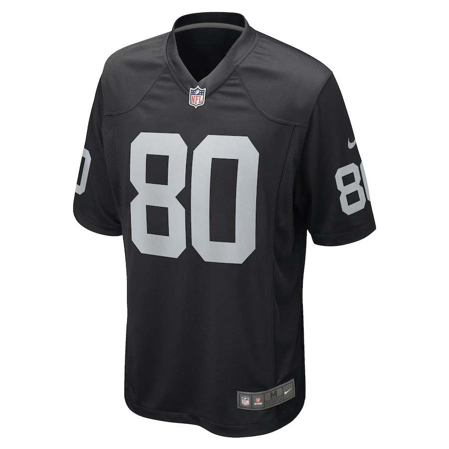 Jesper Horsted 80 Las Vegas Raiders Team Game Black NFL Jersey Men's
