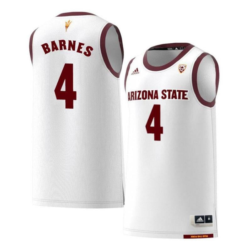 4 Bo Barne White Retro Arizona State Sun Devils NCAA Jersey Men's