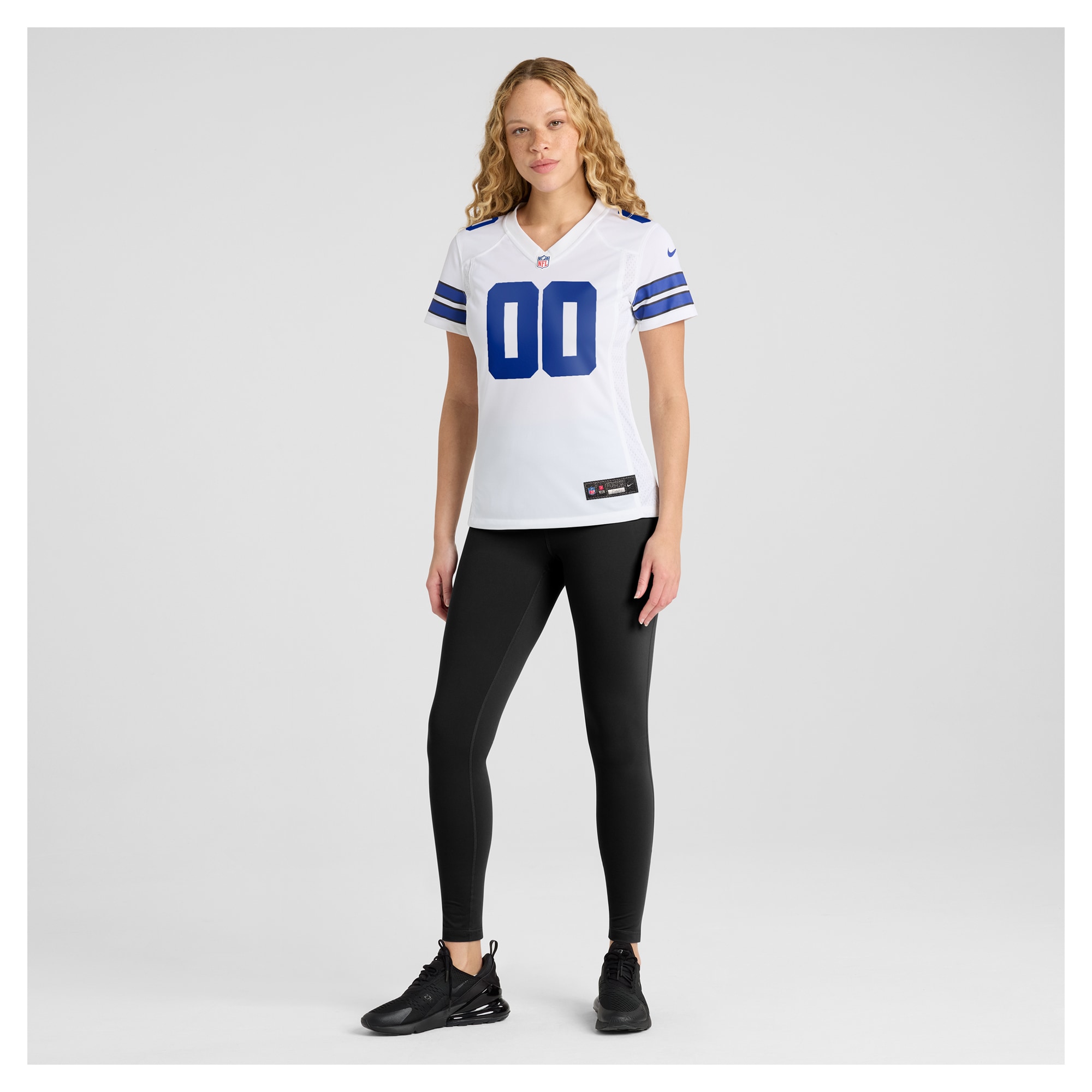 White Dallas Cowboys Custom Game NFL Jersey Women's