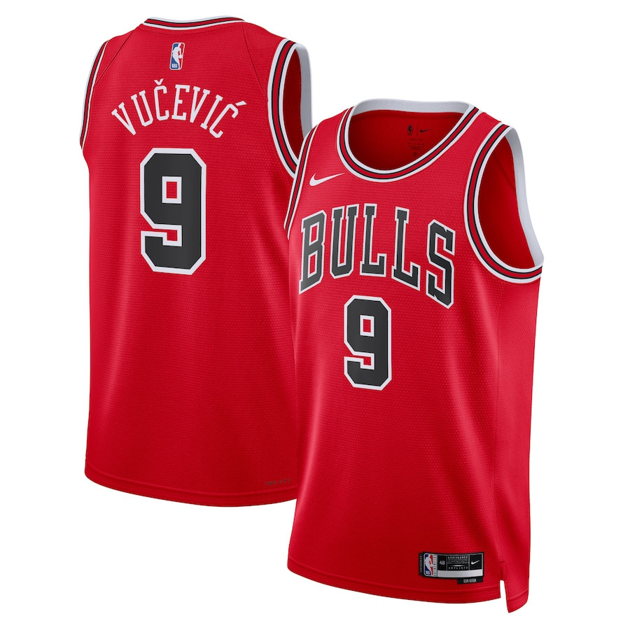 Nikola Vu??evi???9 Chicago Bulls Unisex Swingman Icon Edition Red NBA Jersey Unisex