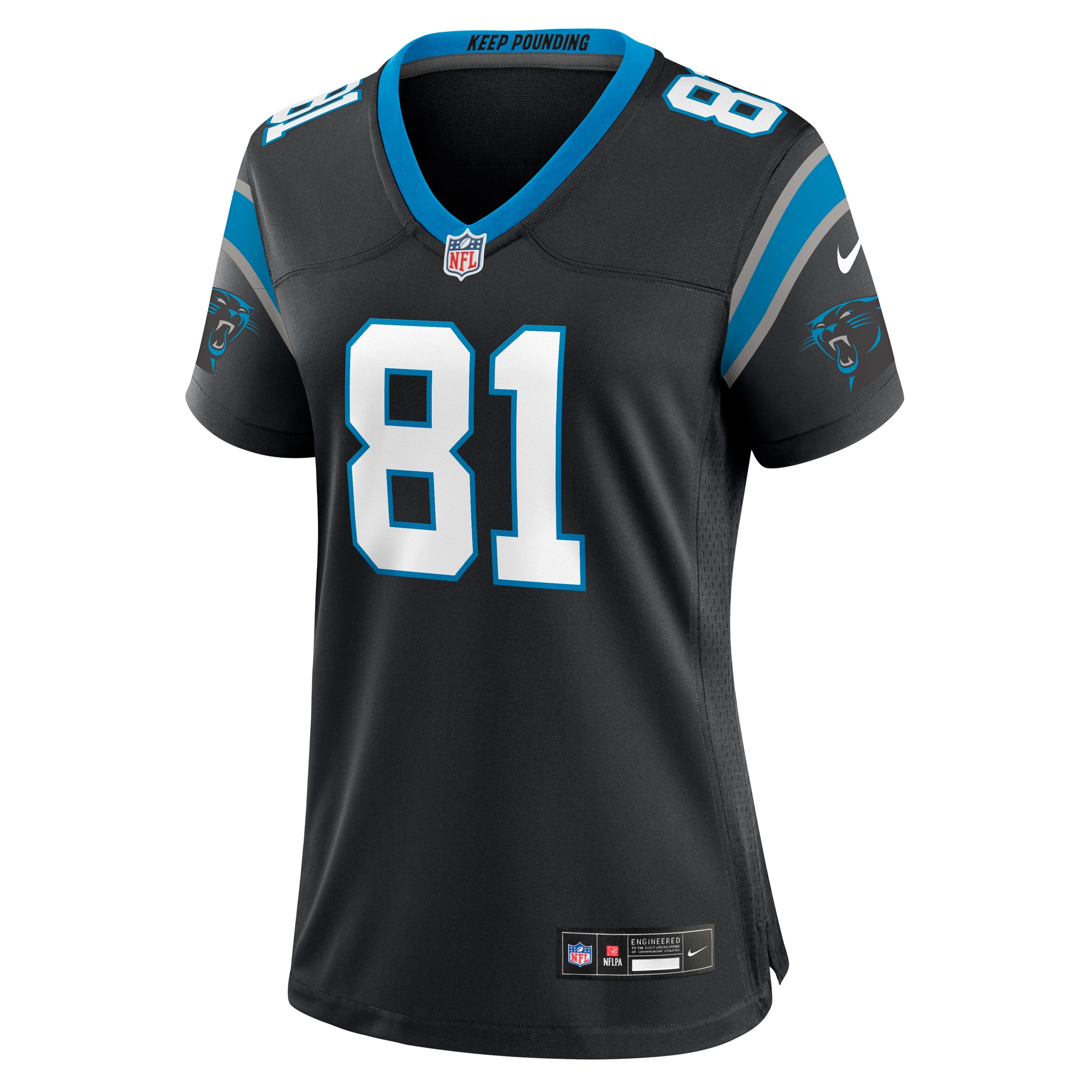 Carolina Panthers Matthews Black Game NFL Jersey Women's