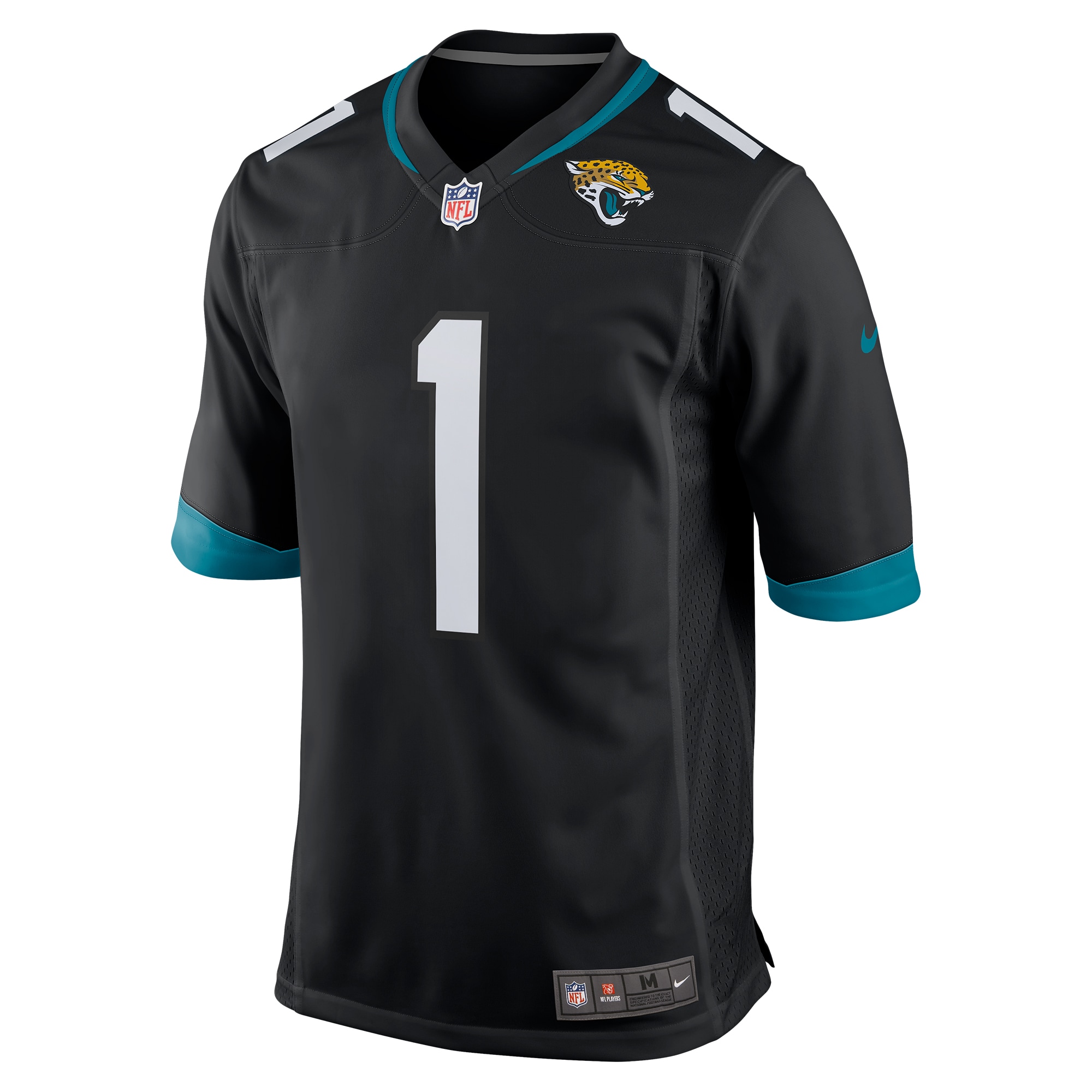 Jacksonville Jaguars Travis Etienne Black Game NFL Jersey Men's