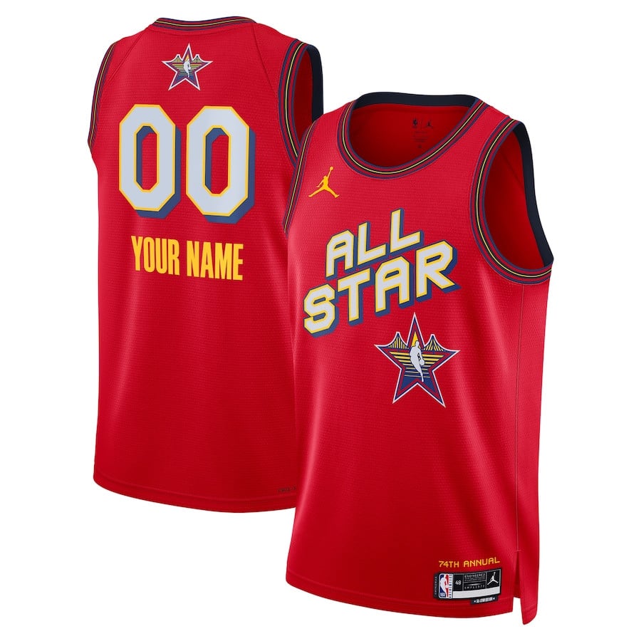 NBA All Star 2025 Swingma Unisex Red NBA Jersey Unisex