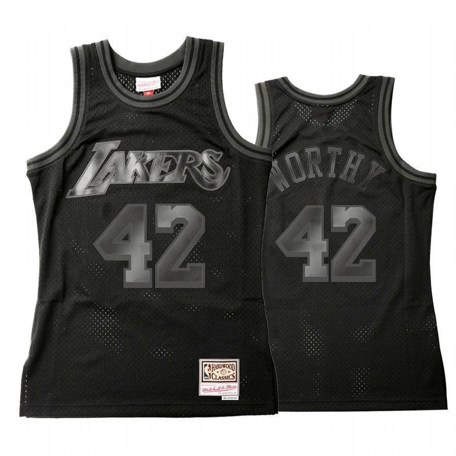 Los Angeles Lakers James Worthy 42 Throwback Tonal NBA Jersey Men's