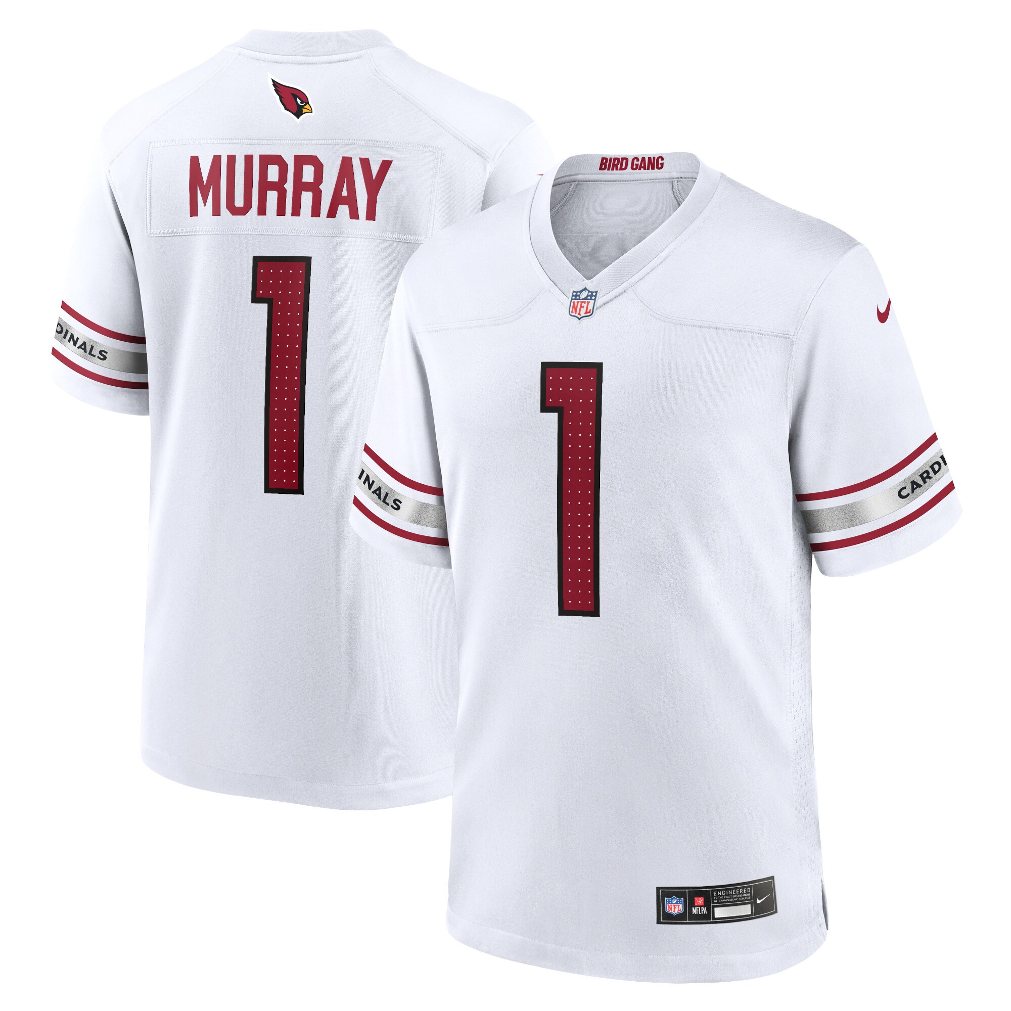 Arizona Cardinals Kyler Murray White Game Player NFL Jersey Men's