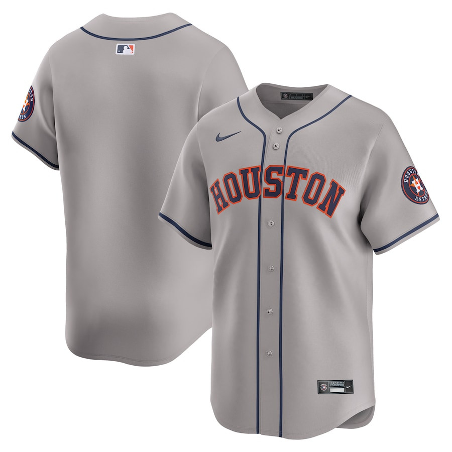 Houston Astros Away Limited Gray MLB Jersey Men's
