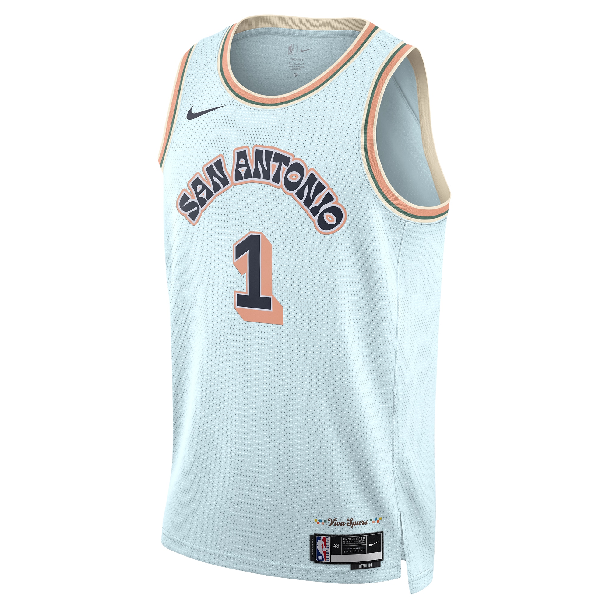 San Antonio Spurs City Edition Swingman Victor Wembanyama NBA Jersey Men's