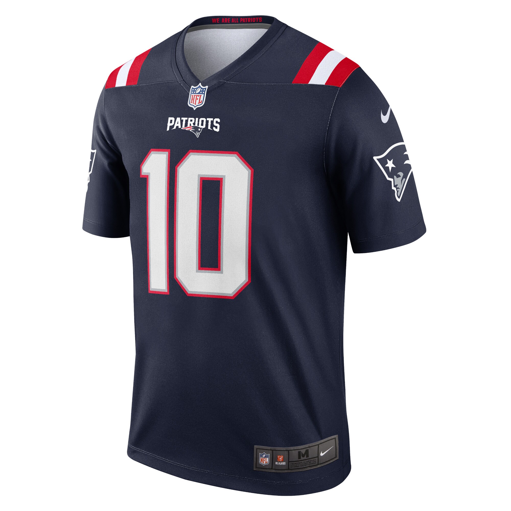 New England Patriots Mac Jones Navy Team Legend Player Performance Top NFL Jersey Men's