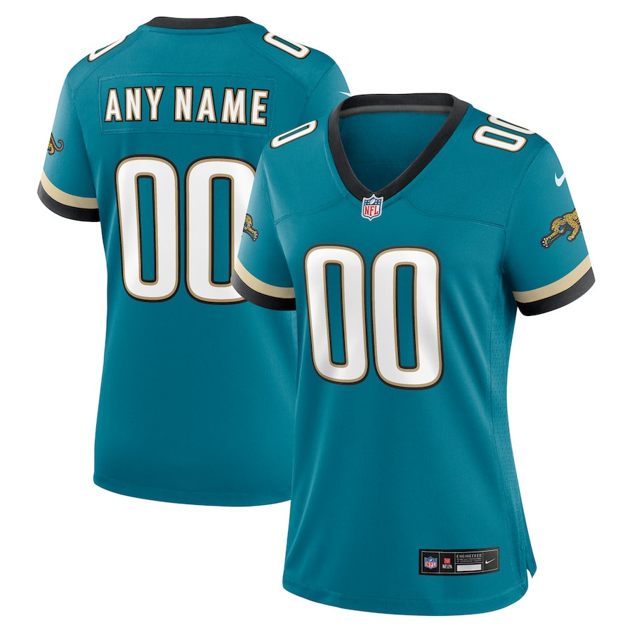 Jacksonville Jaguars Prowler Throwback Game Custom Teal NFL Jersey Women's