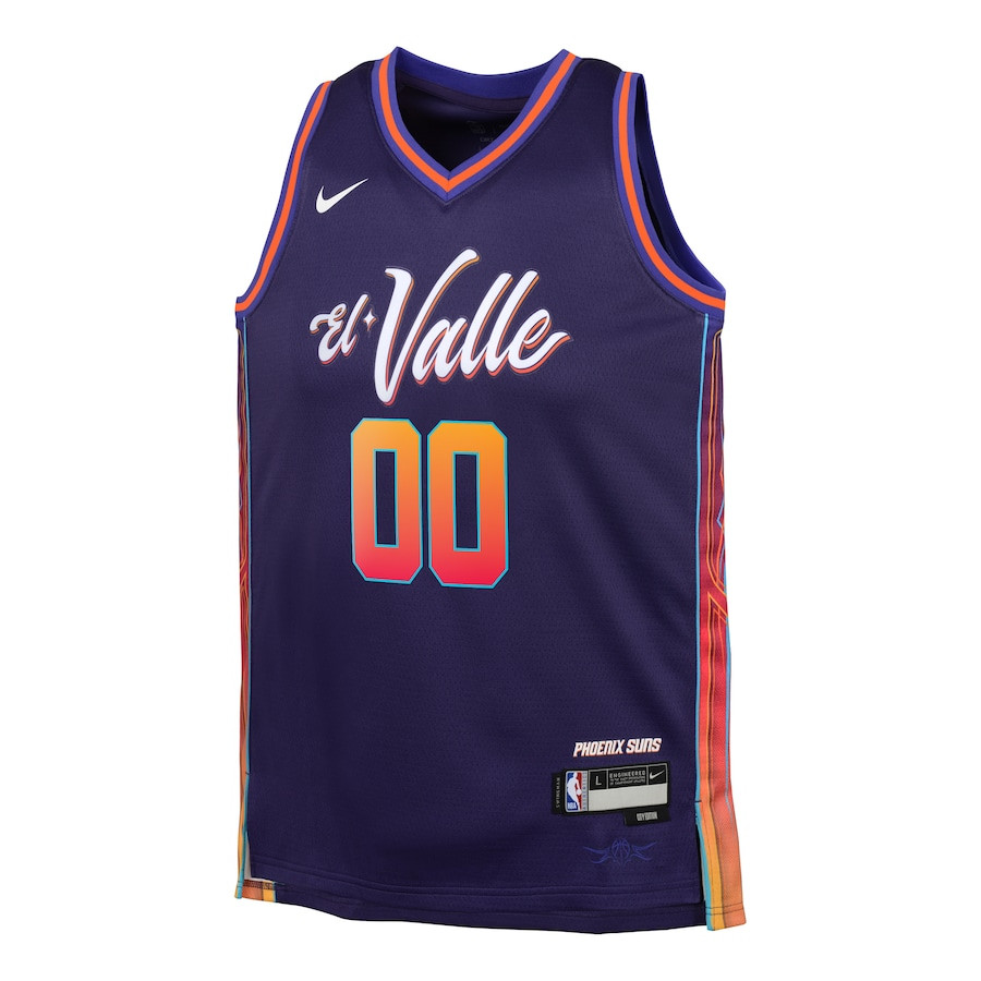 Phoenix Suns 2023/24 City Edition Swingman Custom Purple NBA Jersey Youth