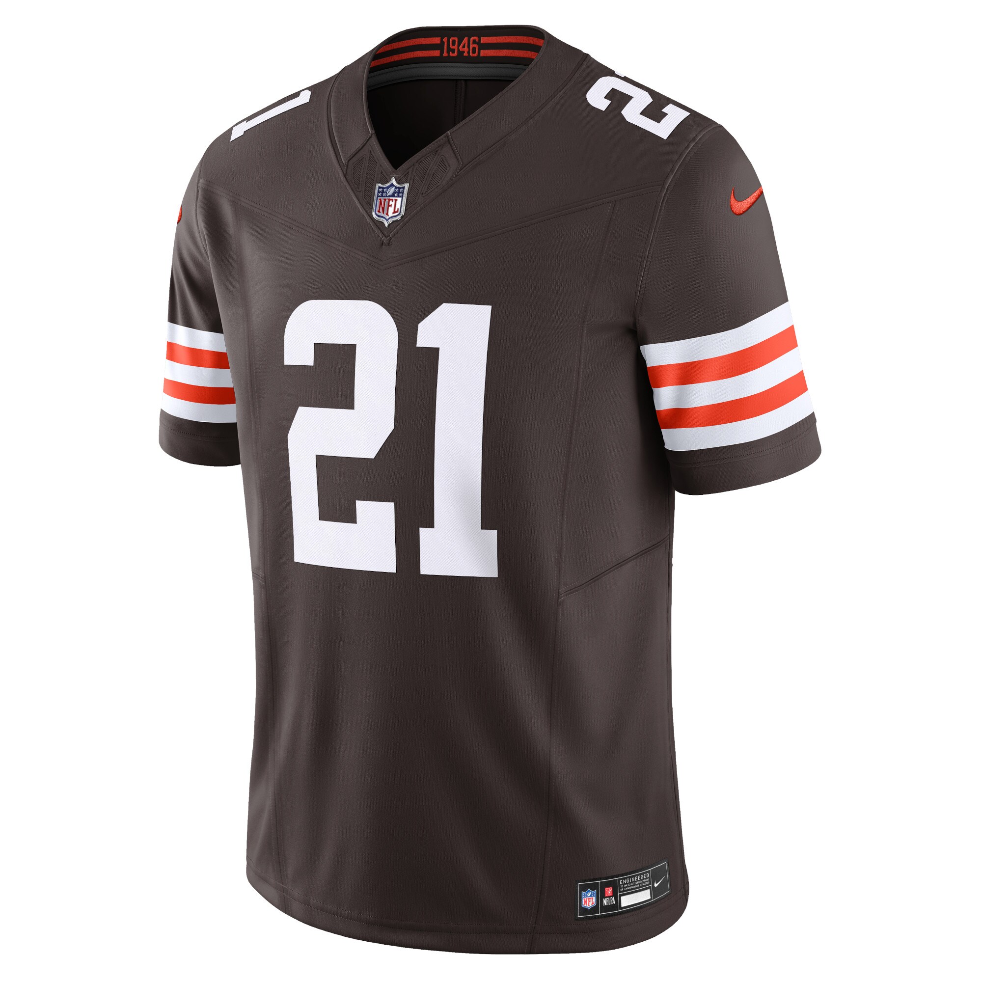 Cleveland Browns Denzel Ward Brown Vapor F.U.S.E. Limited NFL Jersey Men's