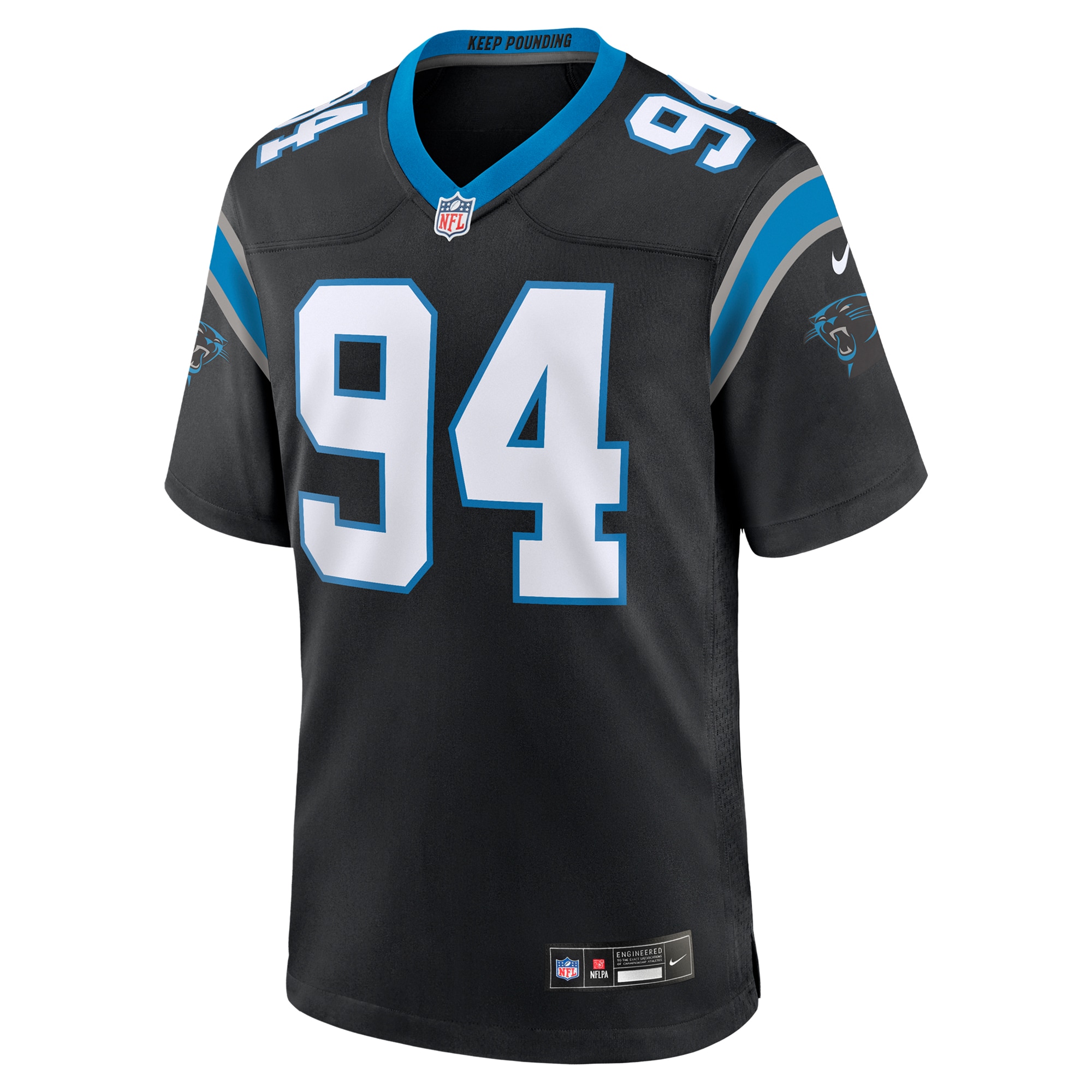 Carolina Panthers A'Shawn Robinson Black Game NFL Jersey Men's