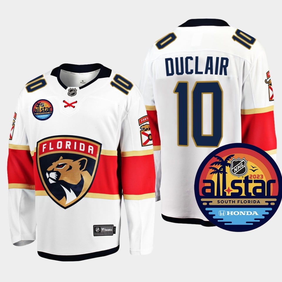 Anthony Duclair 10 Florida Panthers 2023 All Star Game White Equipment NHL Jersey Men's