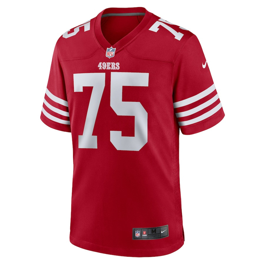 Brandon Parker 75 San Francisco 49ers Team Game Scarlet NFL Jersey Men's