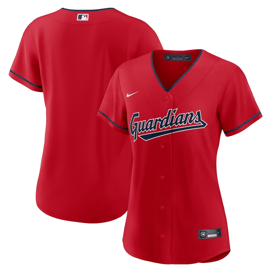 Cleveland Guardians Alternate Red MLB Jersey Women's