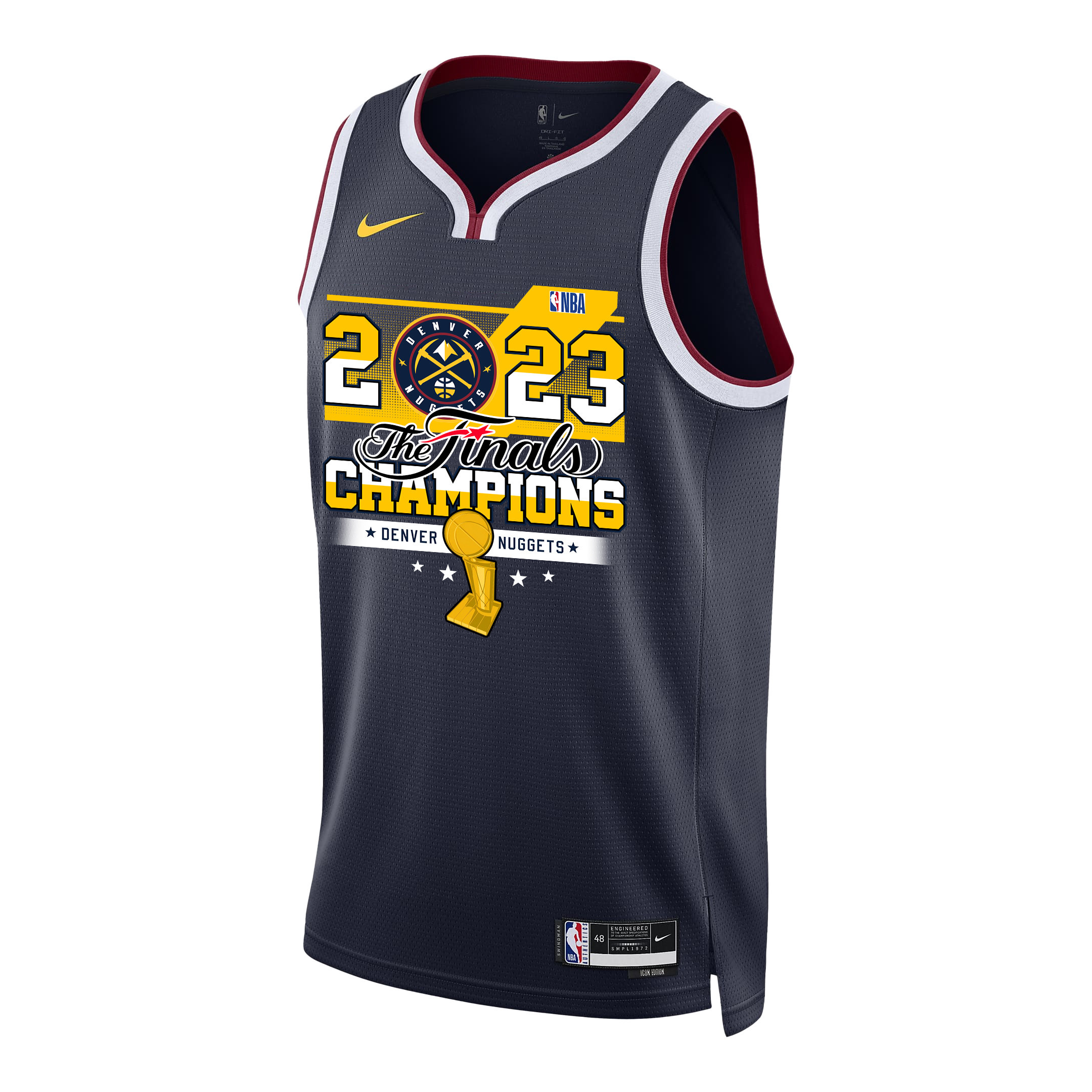 Denver Nuggets Elevated Champions 2023 Swingman Black NBA Jersey Men's