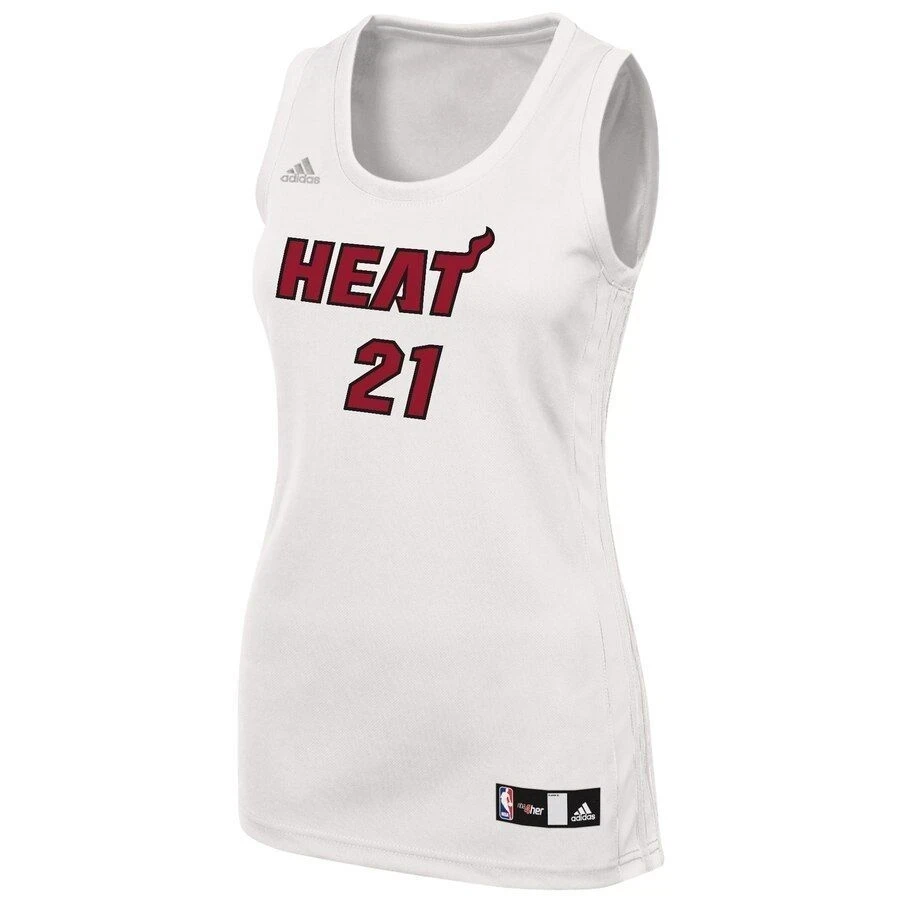 Hassa Whiteside Miami Heat Fashion White NBA Jersey Women's