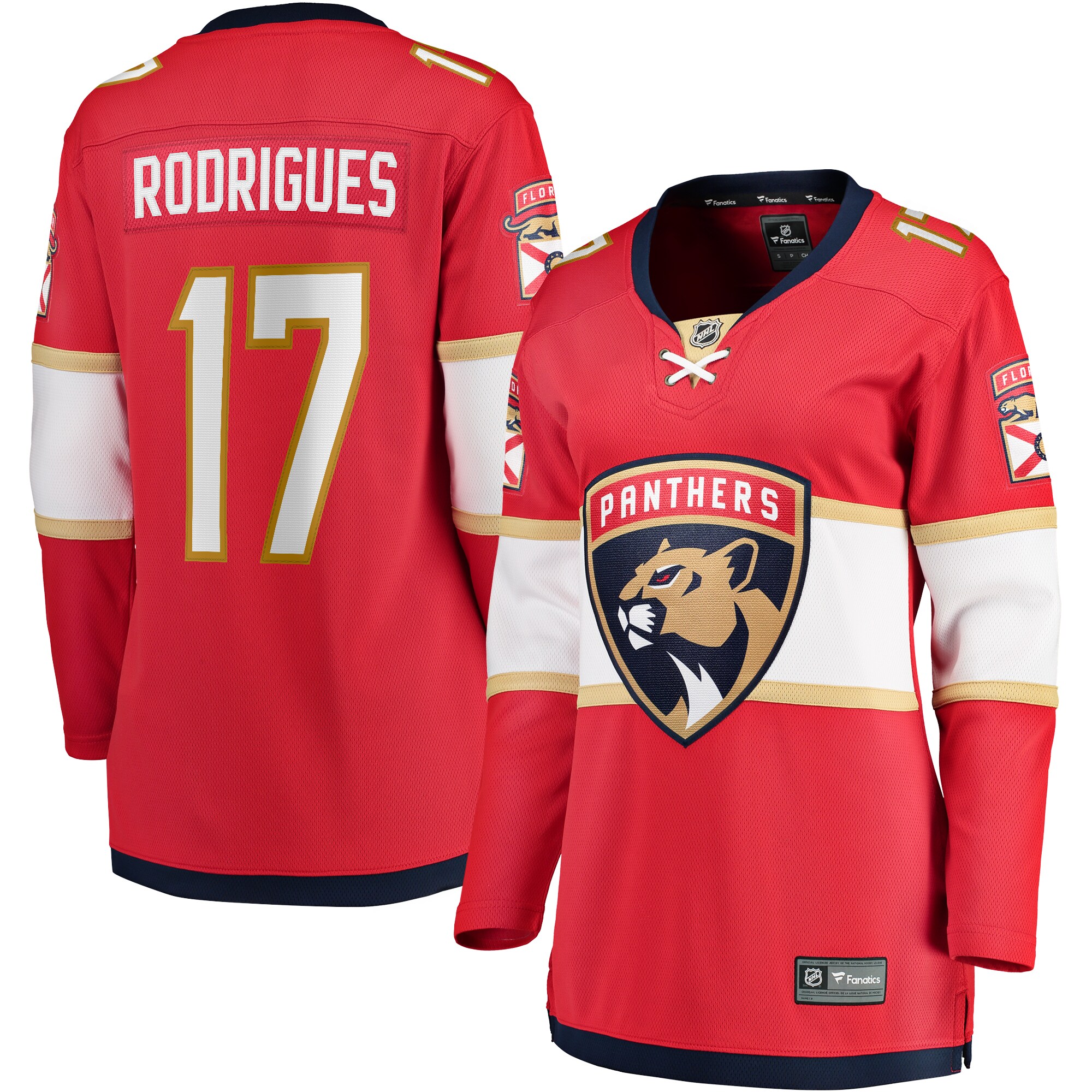 Florida Panthers Evan Rodrigues Red Home Breakaway Player NHL Jersey Women's
