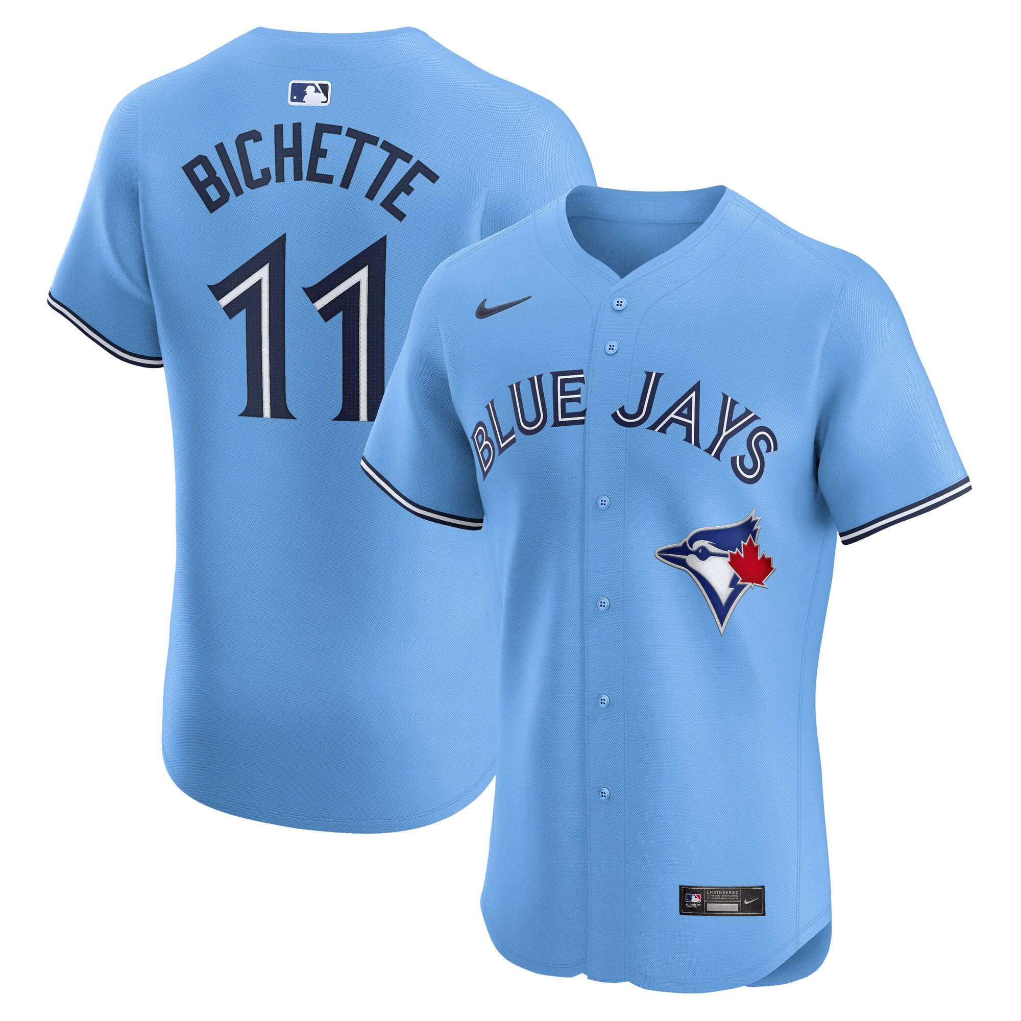 Toronto Blue Jays Bo Bichette Powder Blue Alternate Elite Player MLB Jersey Men's