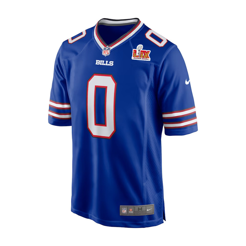 Keon Coleman #0 Buffalo Bills Super Bowl LIX Royal NFL Jersey Men's