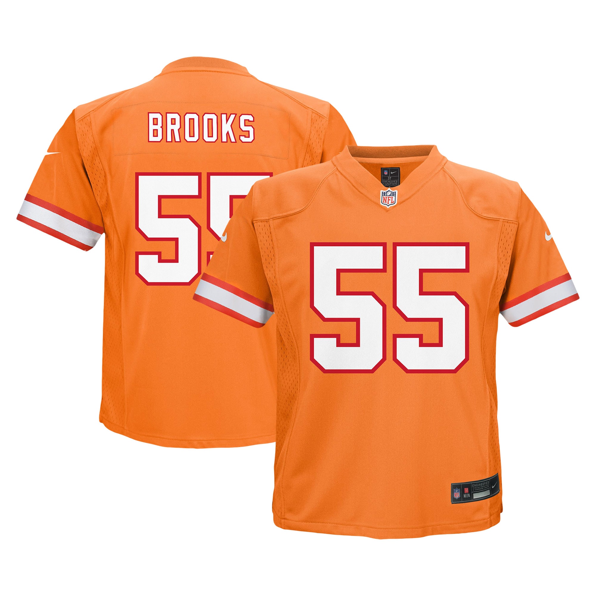 Preschool Tampa Bay Buccaneers Derrick Brooks Orange Retired Player Game NFL Jersey Men's