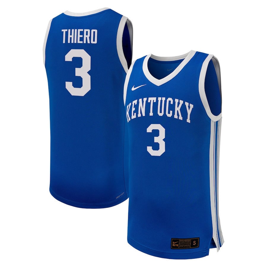 Adou Thiero 3 Kentucky Wildcats Royal NCAA Jersey Men's