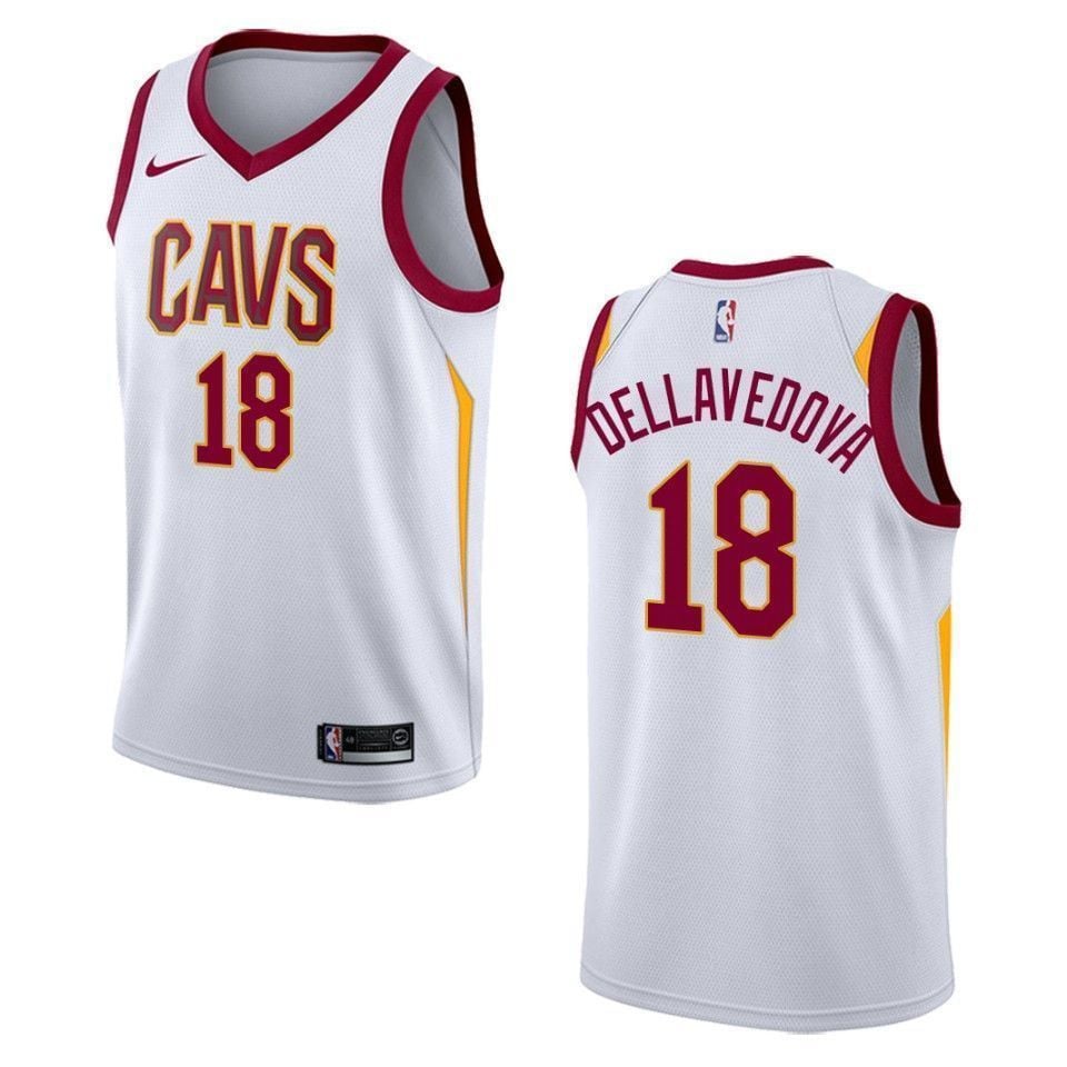 Cleveland Cavaliers 18 Matthew Dellavedova Association Swingman White NBA Jersey Men's