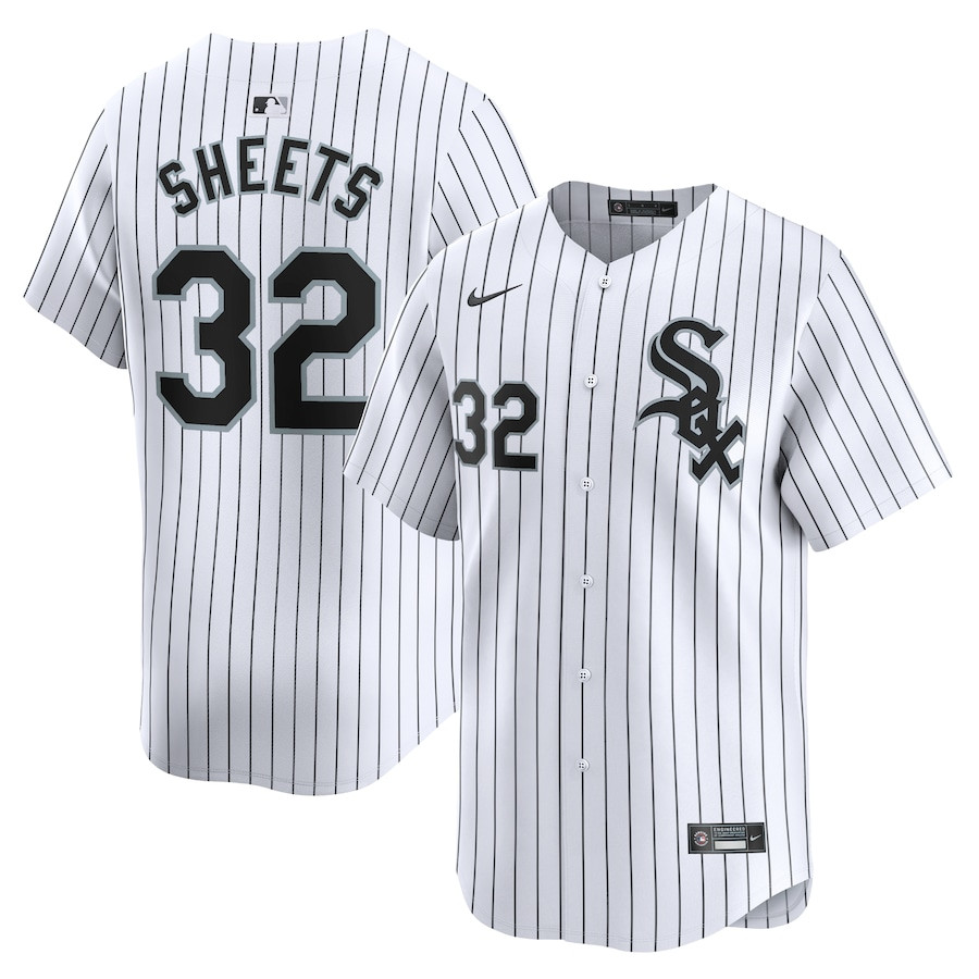 Gavin Sheets 32 Chicago White Sox Home Limited Player White MLB Jersey Men's