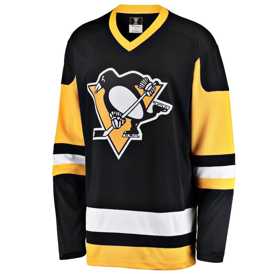 Brayden Yager #29 Pittsburgh Penguins 2023 Draft Home Black/Yellow NHL Jersey Men's