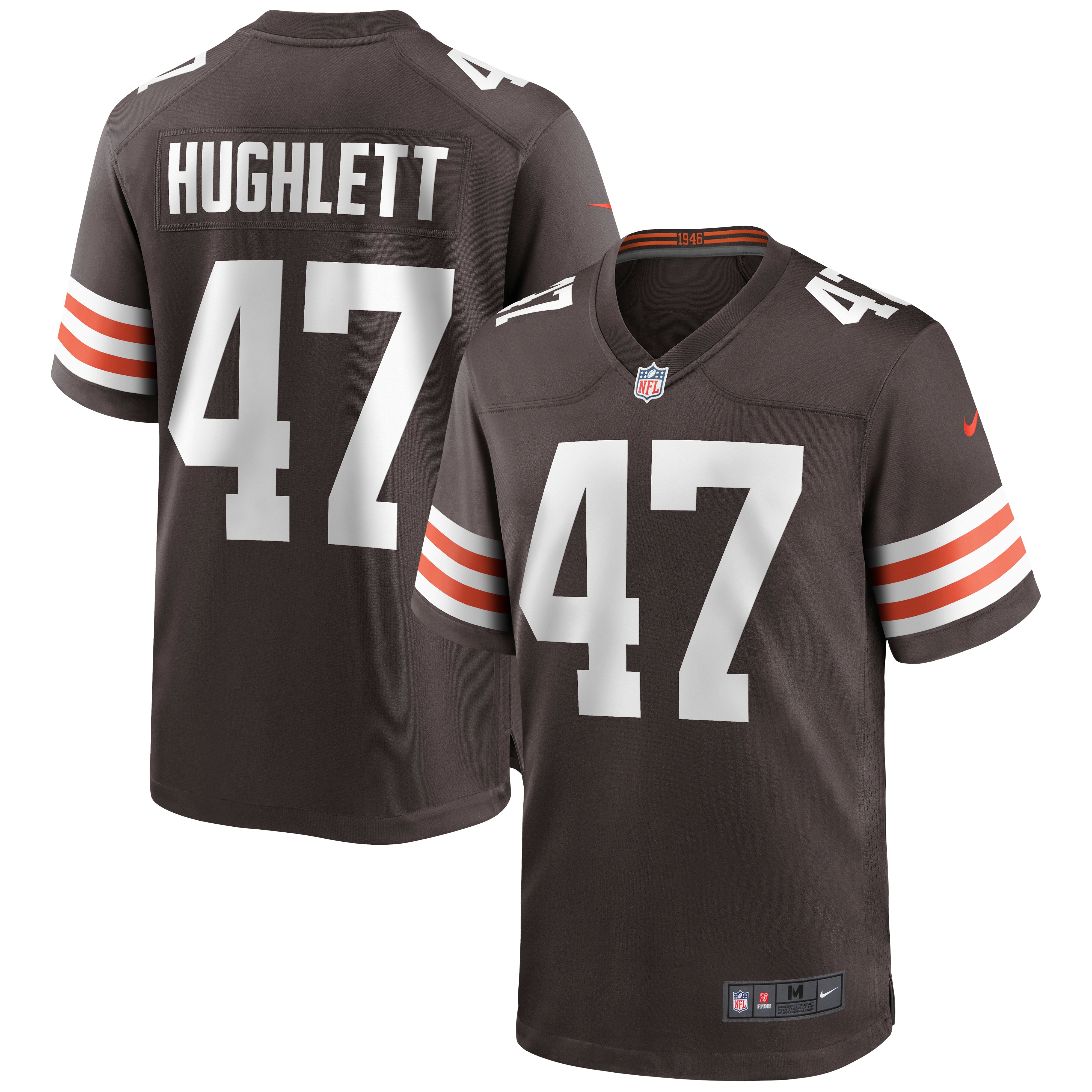 Cleveland Browns Charley Hughlett Brown Game NFL Jersey Men's