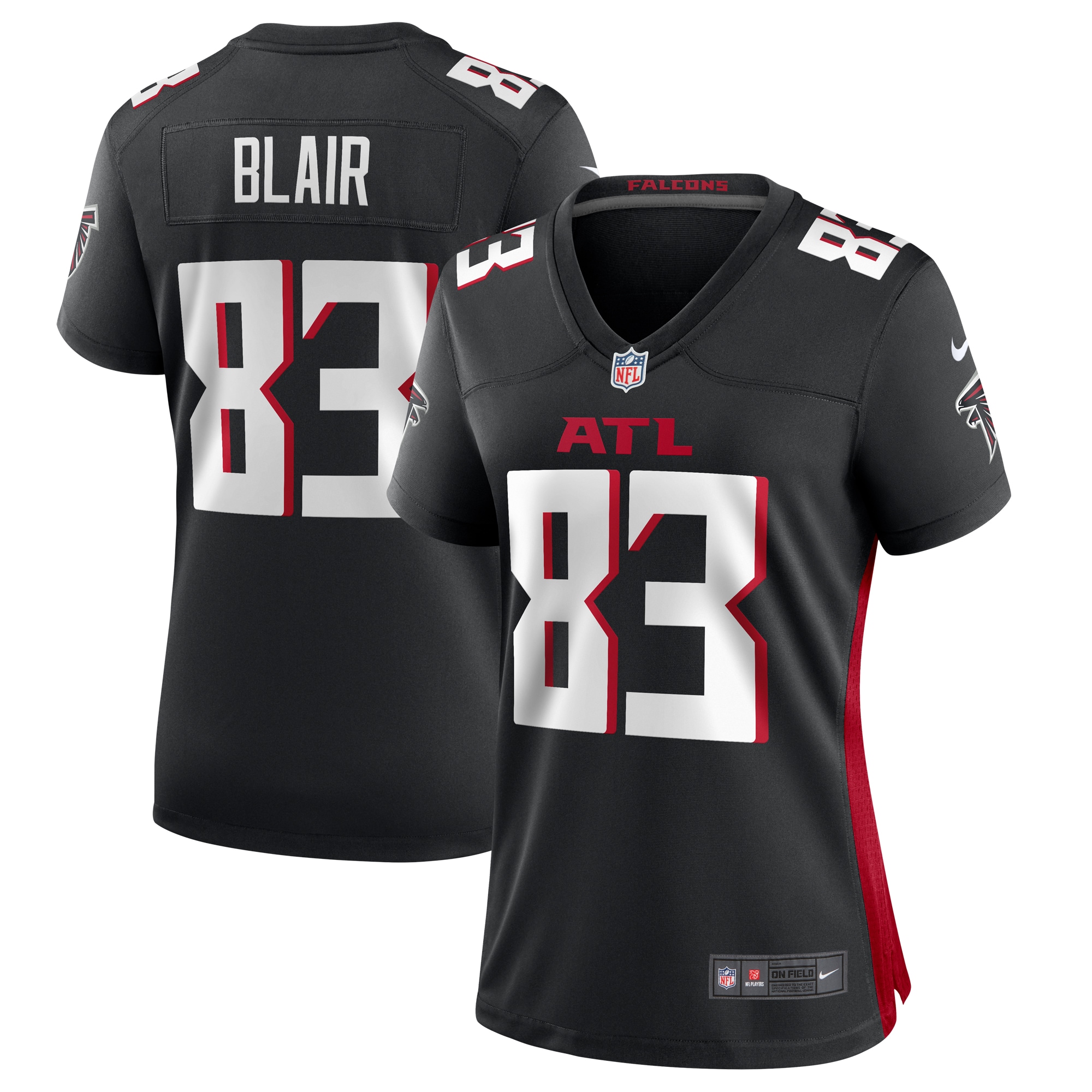 Atlanta Falcons Chris Blair Black Game NFL Jersey Women's