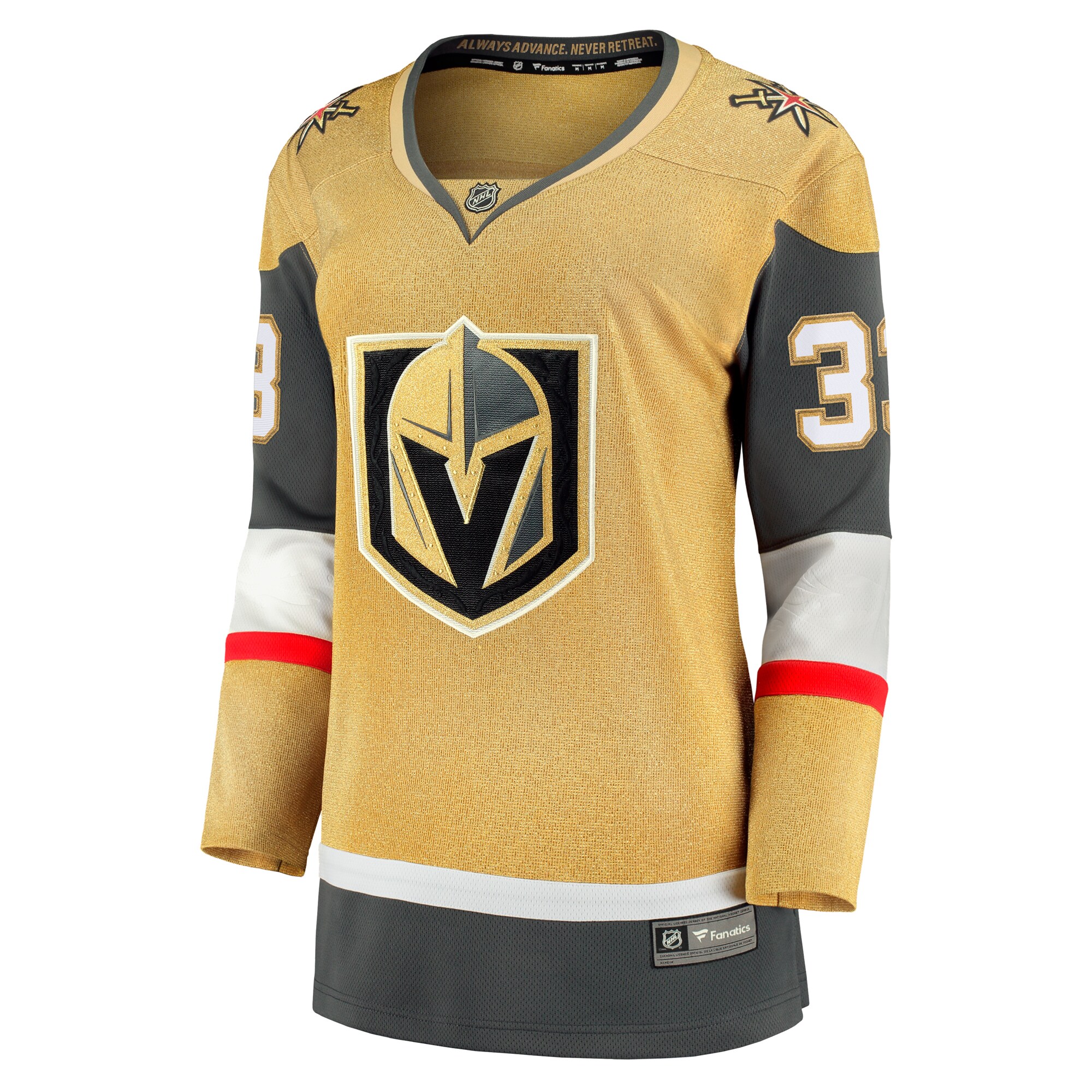 Vegas Golden Knights Adin Hill Gold Home Breakaway Player NHL Jersey Women's