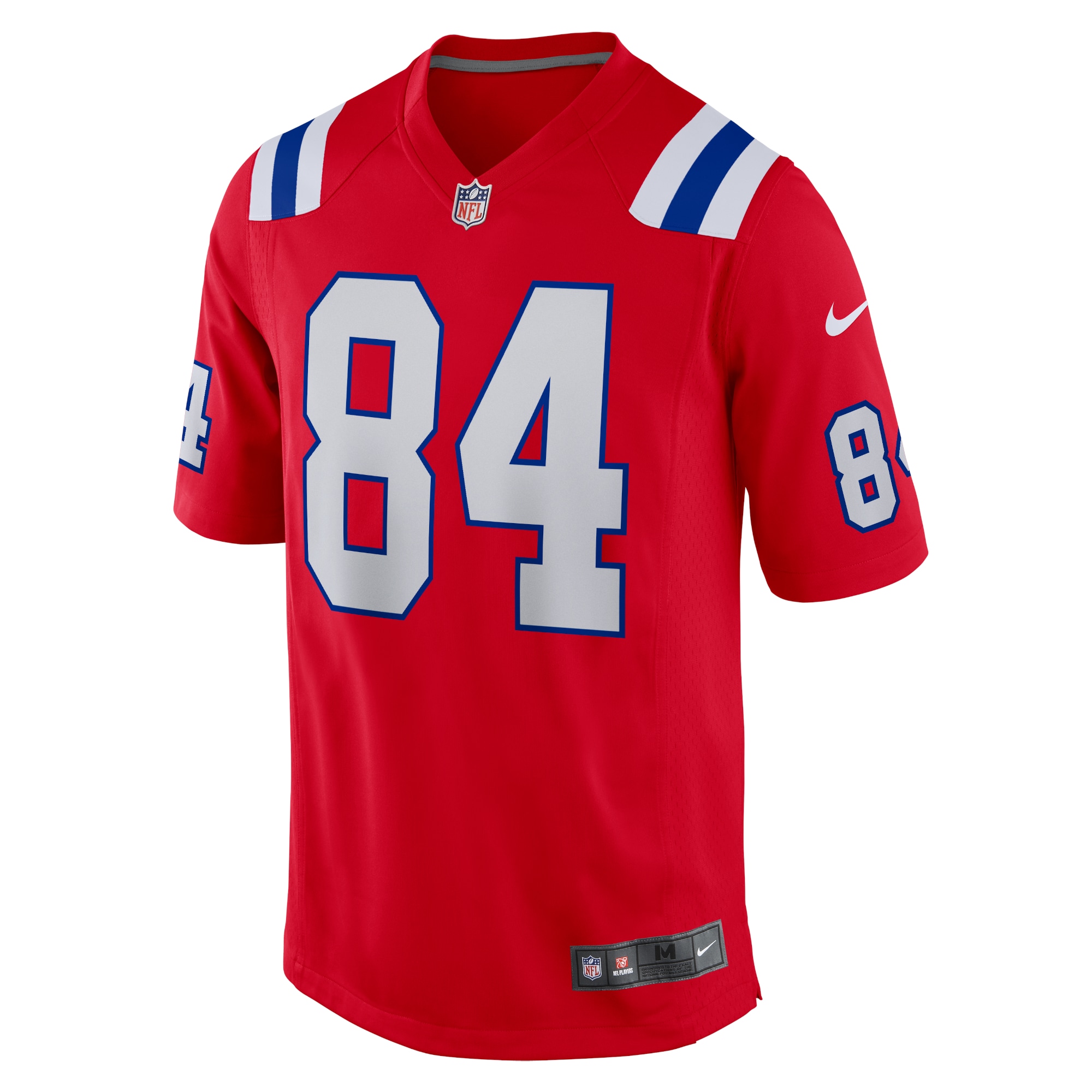 New England Patriots Kendrick Bourne Red Game NFL Jersey Men's