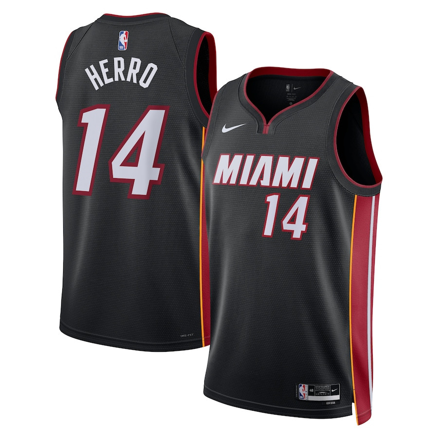 Tyler Herro 14 Miami Heat Unisex Swingman Icon Edition Black NBA Jersey Unisex
